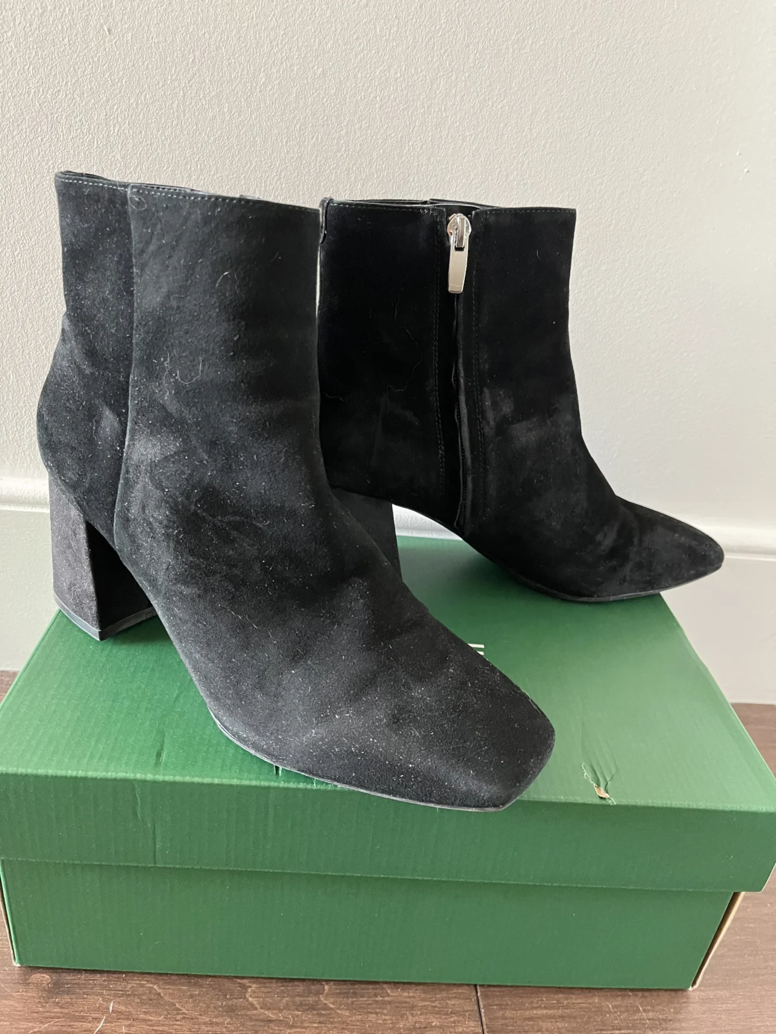 Image for Black suede ankle boots