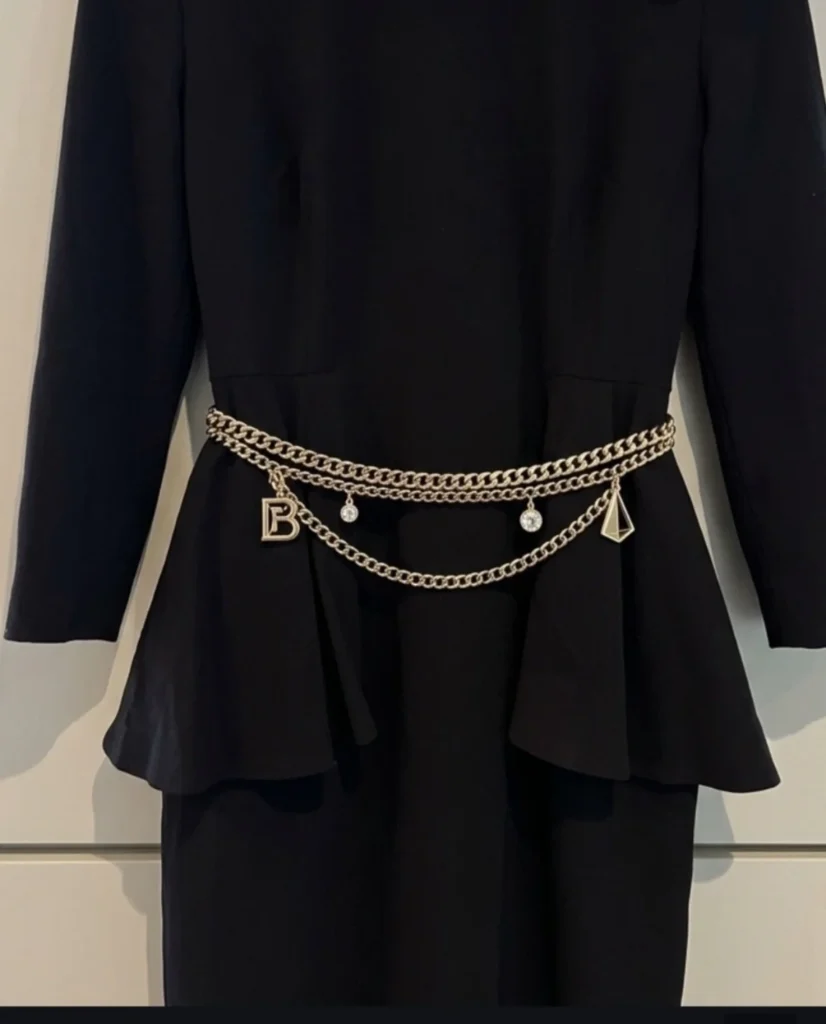Image for Vintage peplum dress by Louis Feraud