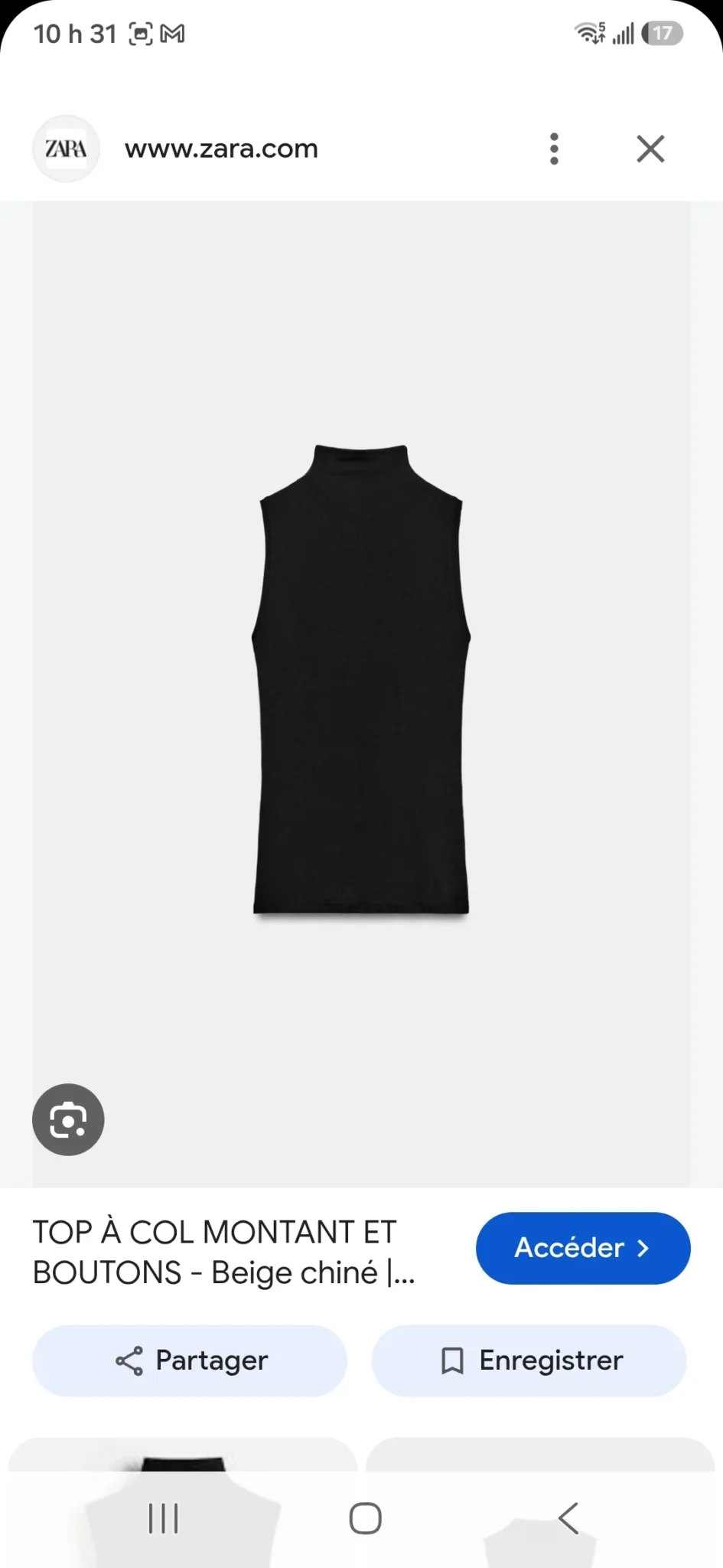 Image for 🌷Top à col cheminée - Zara
