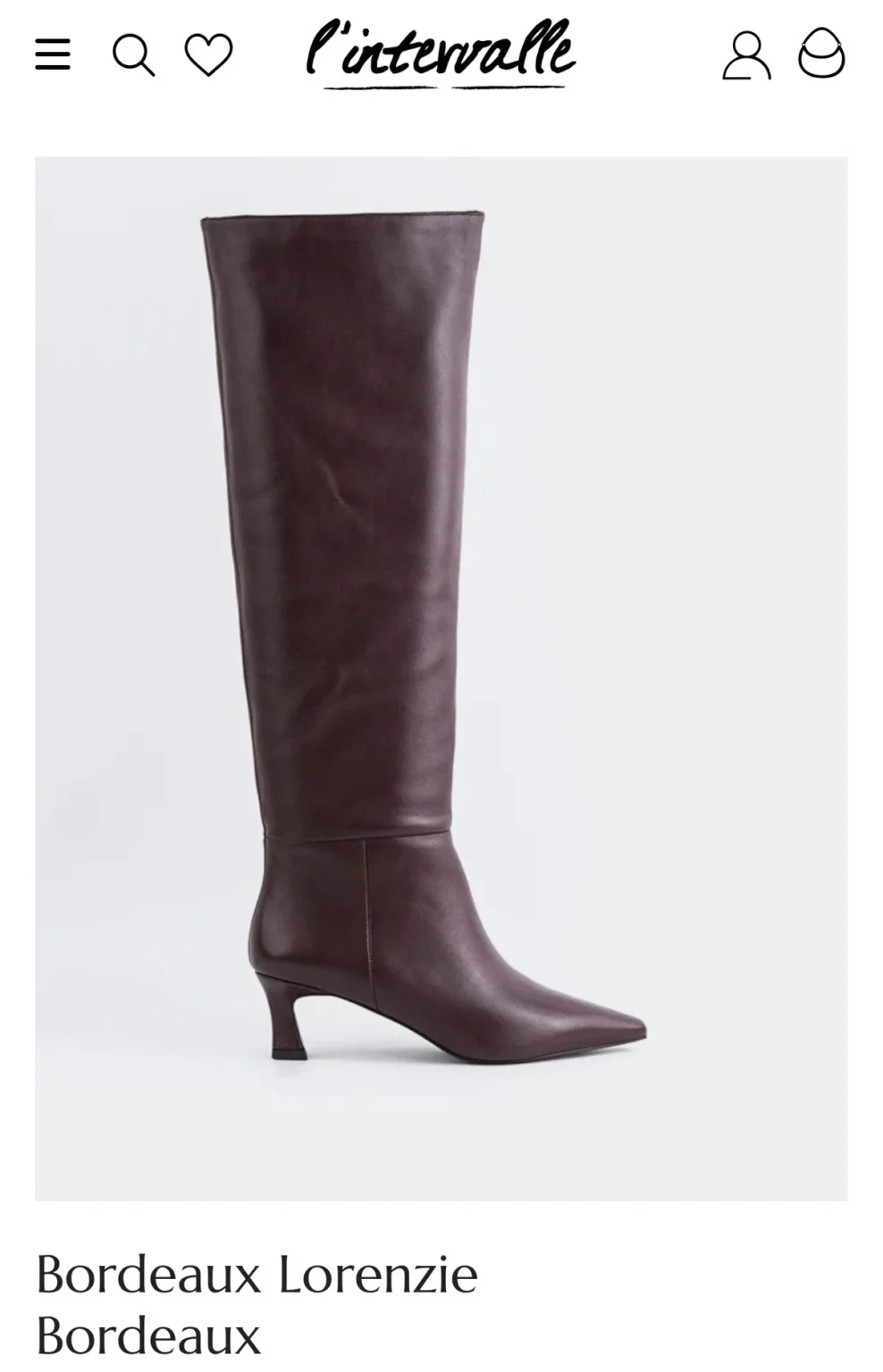 Image for Bottes bourgognes neuves L'Intervalle