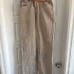 Thumbnail for Abercrombie beige high-rise jeans, size 28 XL