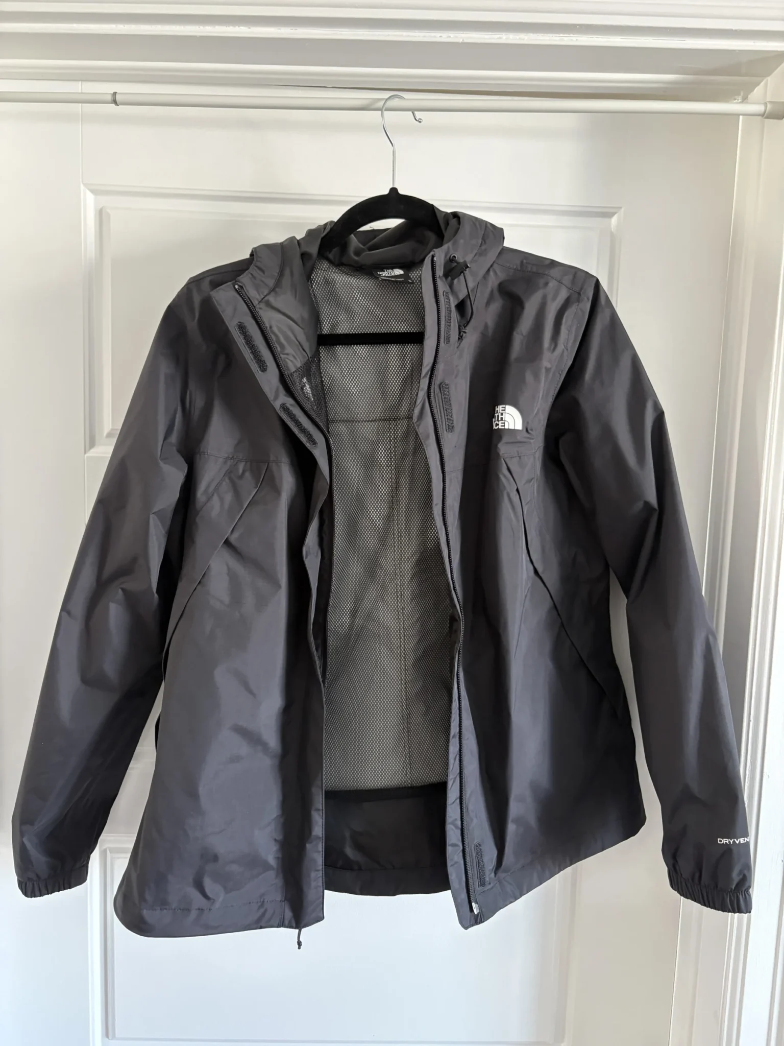 Featured image for Black North Face waterproof coat