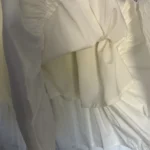Thumbnail for White dress with puff sleeves