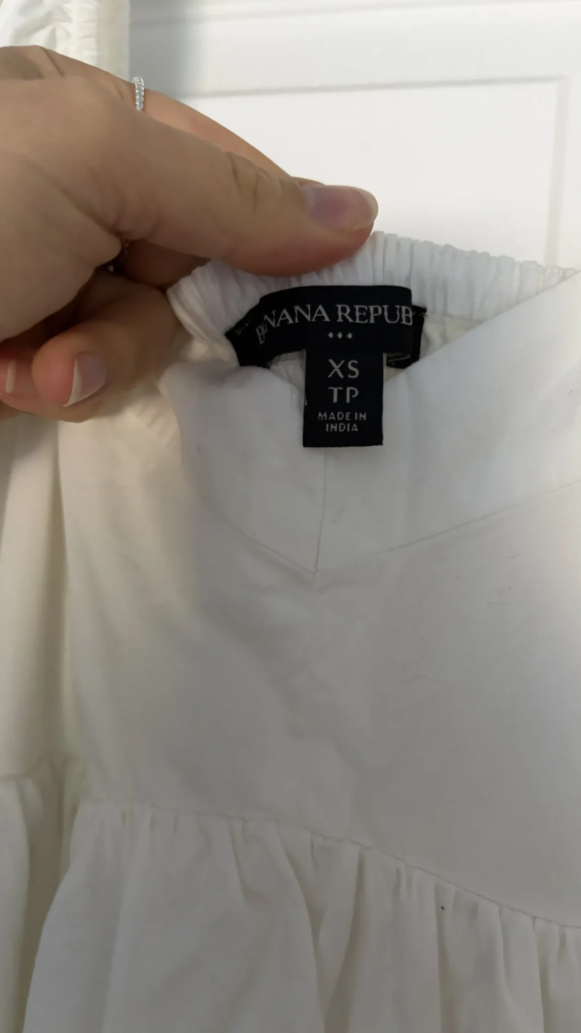 Image for White dress with puff sleeves