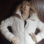Thumbnail for White coat by Jacob, size small, 100% nylon, lining 70% down and 30% feathers
