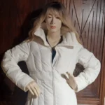 Thumbnail for White coat by Jacob, size small, 100% nylon, lining 70% down and 30% feathers
