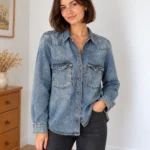 Featured thumbnail for Chemise en jean ZARA