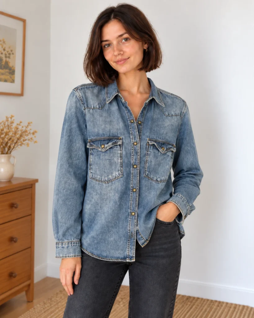 Featured image for Chemise en jean ZARA