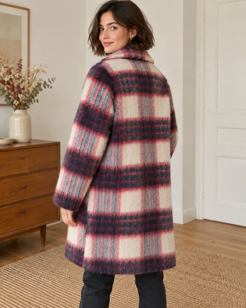 Image for A very pretty long checked coat