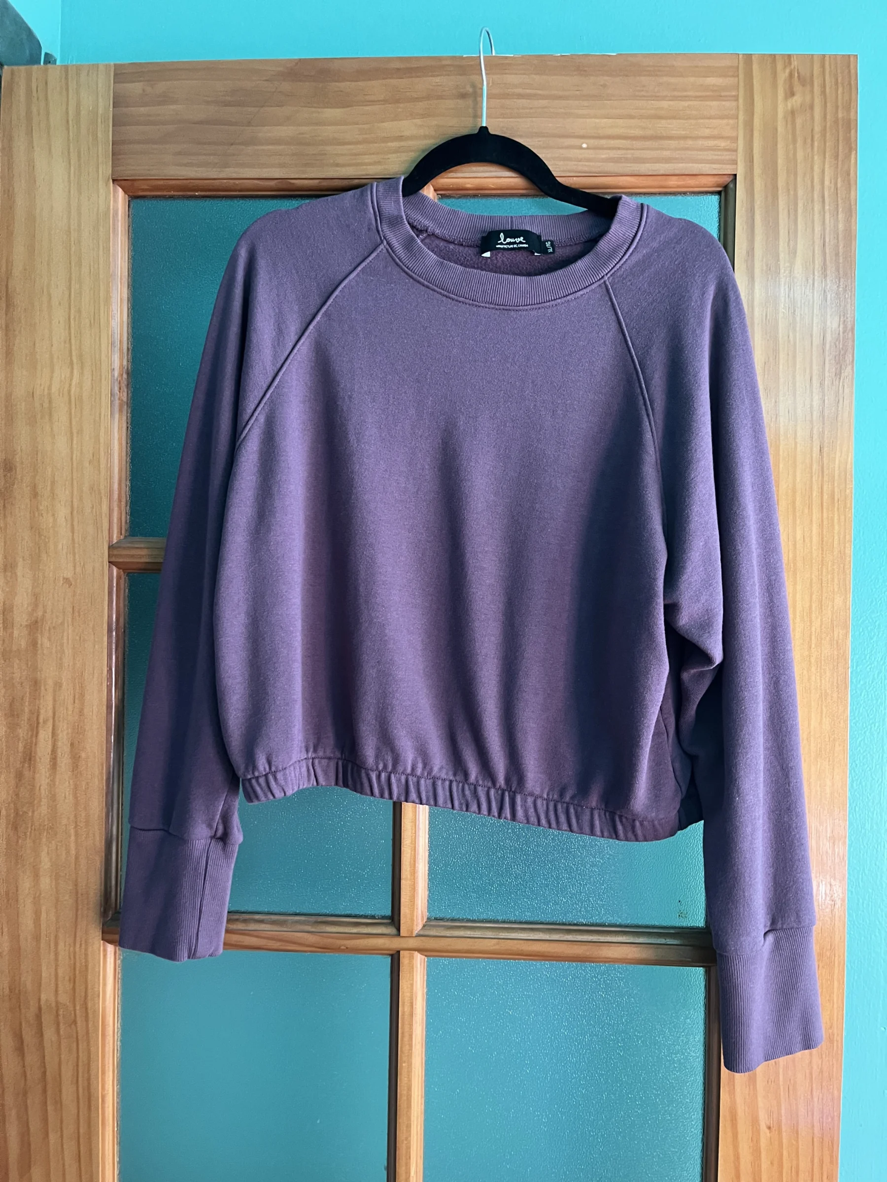 Long-sleeved top in mauve Louve Design seconde main