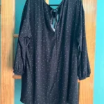 Thumbnail for Black Autumn Dress with Long Sleeves