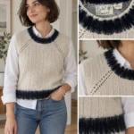Thumbnail for Field Flower sleeveless jumper by ANTHROPOLOGIE – pure wool