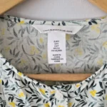 Thumbnail for Floral linen blouse with puffed sleeves