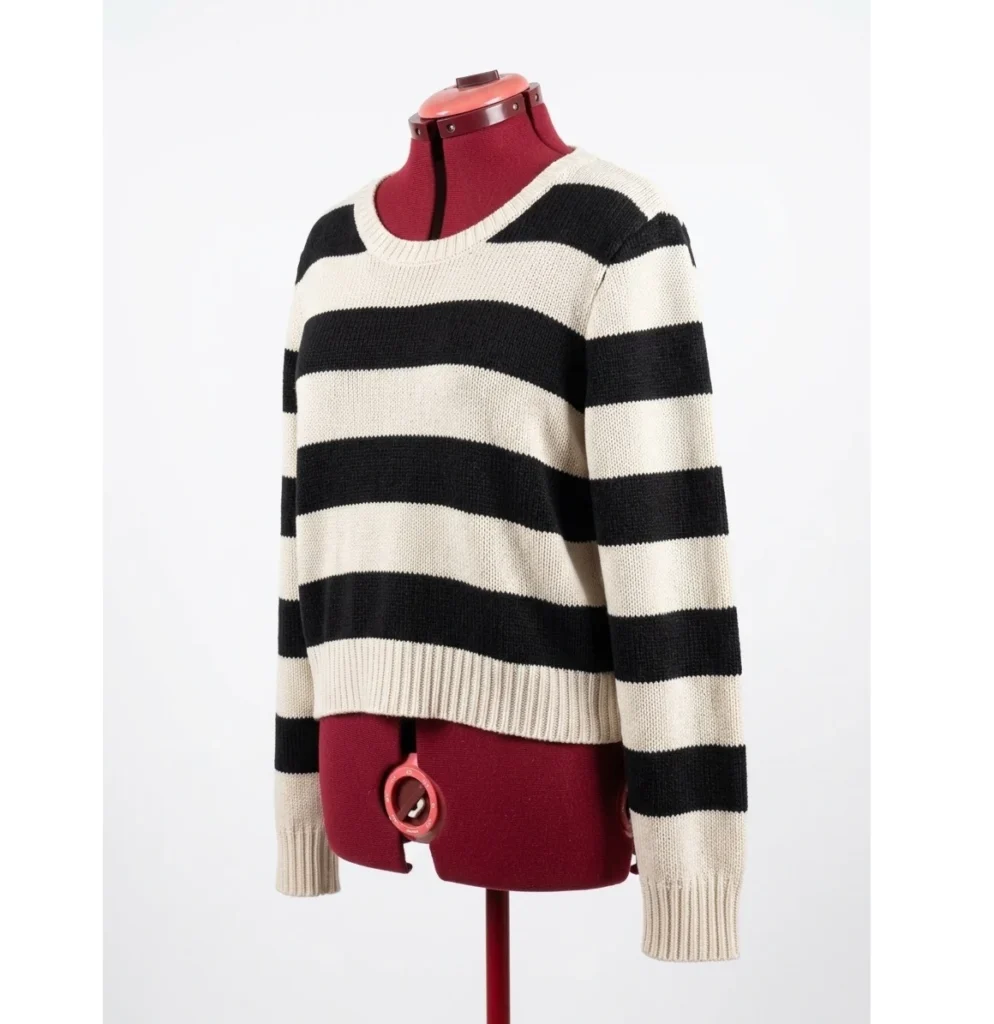 Image for DIVIDED by H&M – Classic black and white striped jumper – M