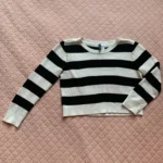 Thumbnail for DIVIDED by H&M – Classic black and white striped jumper – M