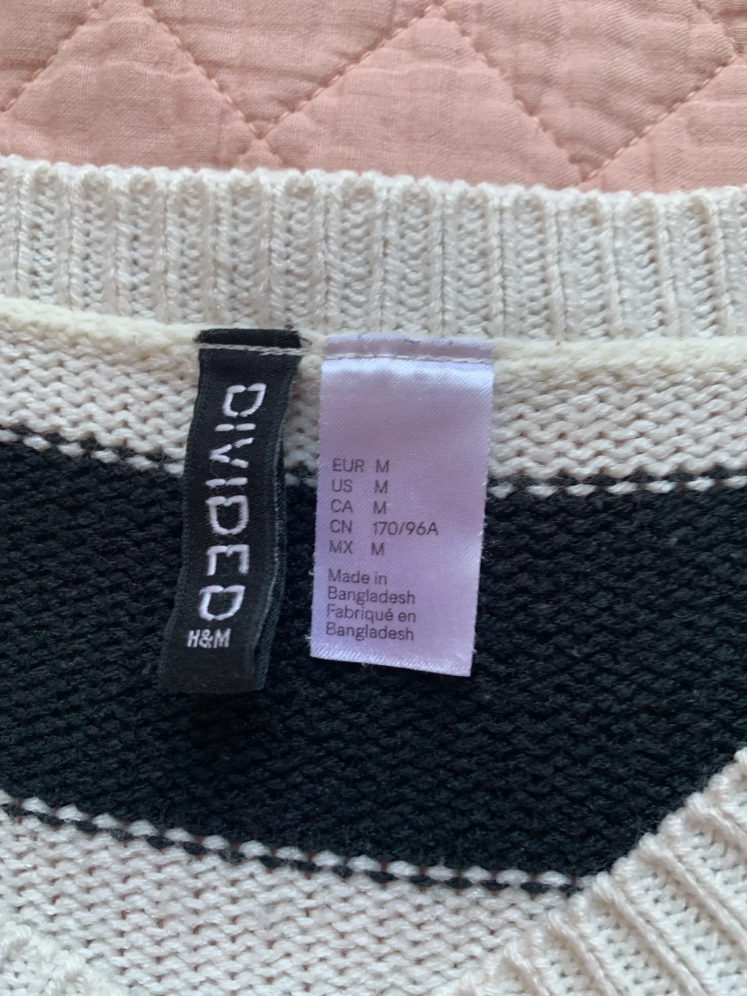 Image for DIVIDED by H&M – Classic black and white striped jumper – M