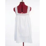 Thumbnail for THINGS BETWEEN – A flirty white babydoll dress with openwork lace and scalloped trim – G
