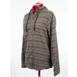 Featured thumbnail for Billabong – Striped flannel shirt with hood and button fastening – Spring/Summer