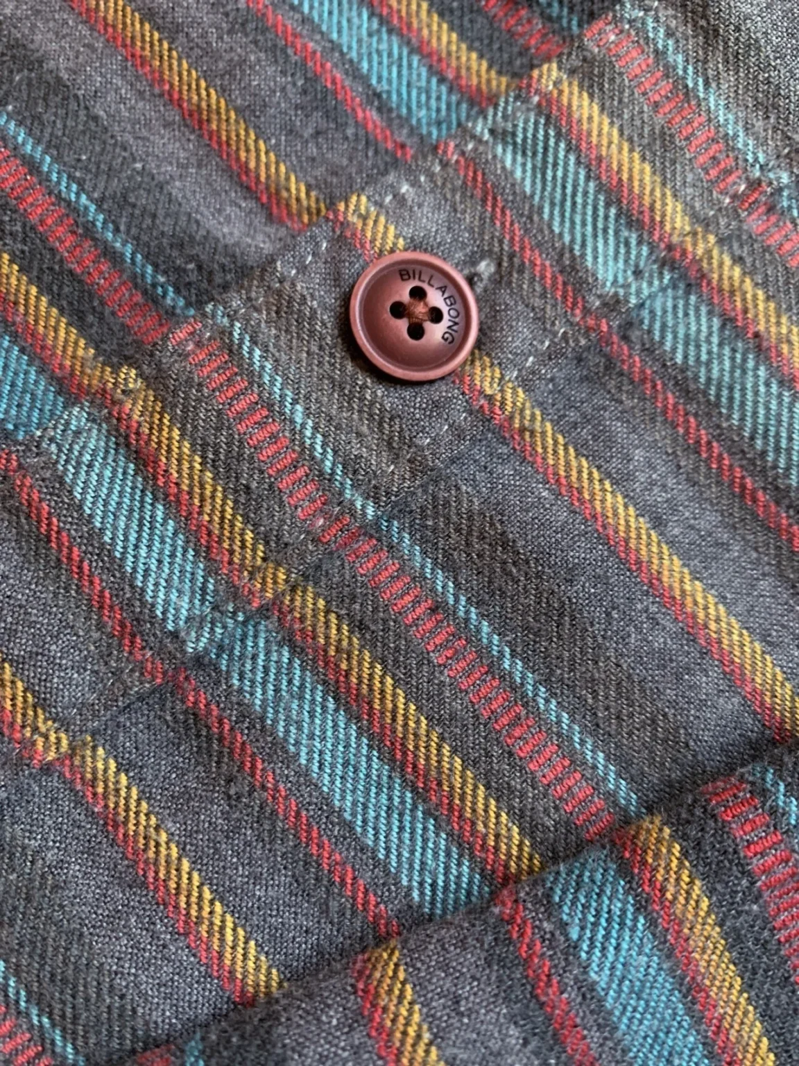 Image for Billabong – Striped flannel shirt with hood and button fastening – Spring/Summer