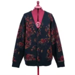 Featured thumbnail for INSIGHT – Australia – Oversized chunky-knit cardigan/jumper with a floral pattern – M