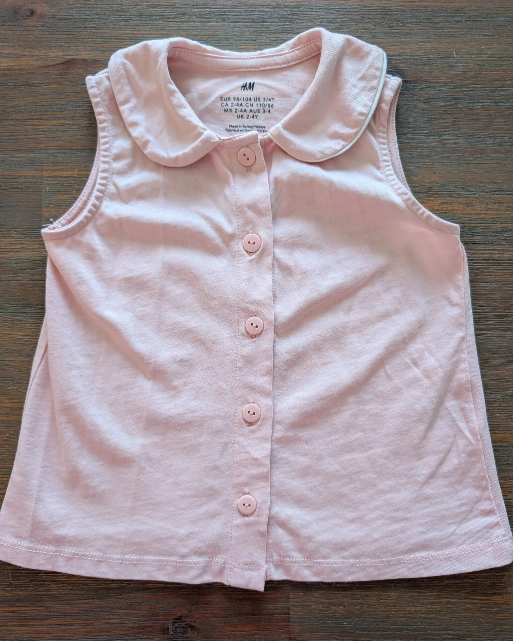 HM Top, ages 3–4 HM seconde main