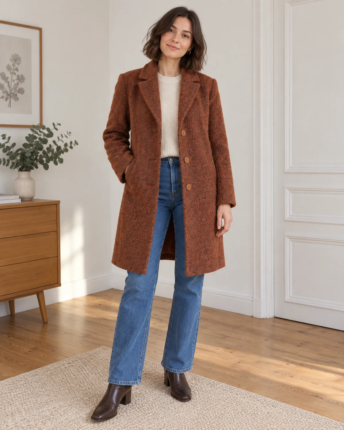 La Mode Super Long Coat – made in Canada *Other seconde main
