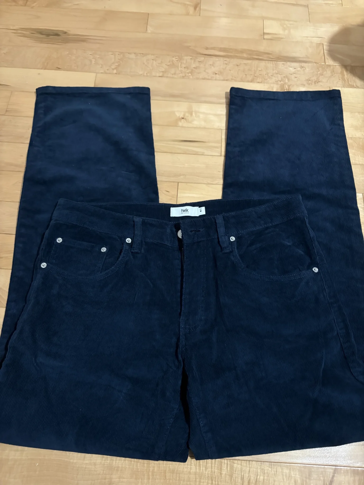Image for Twik blue corduroy trousers