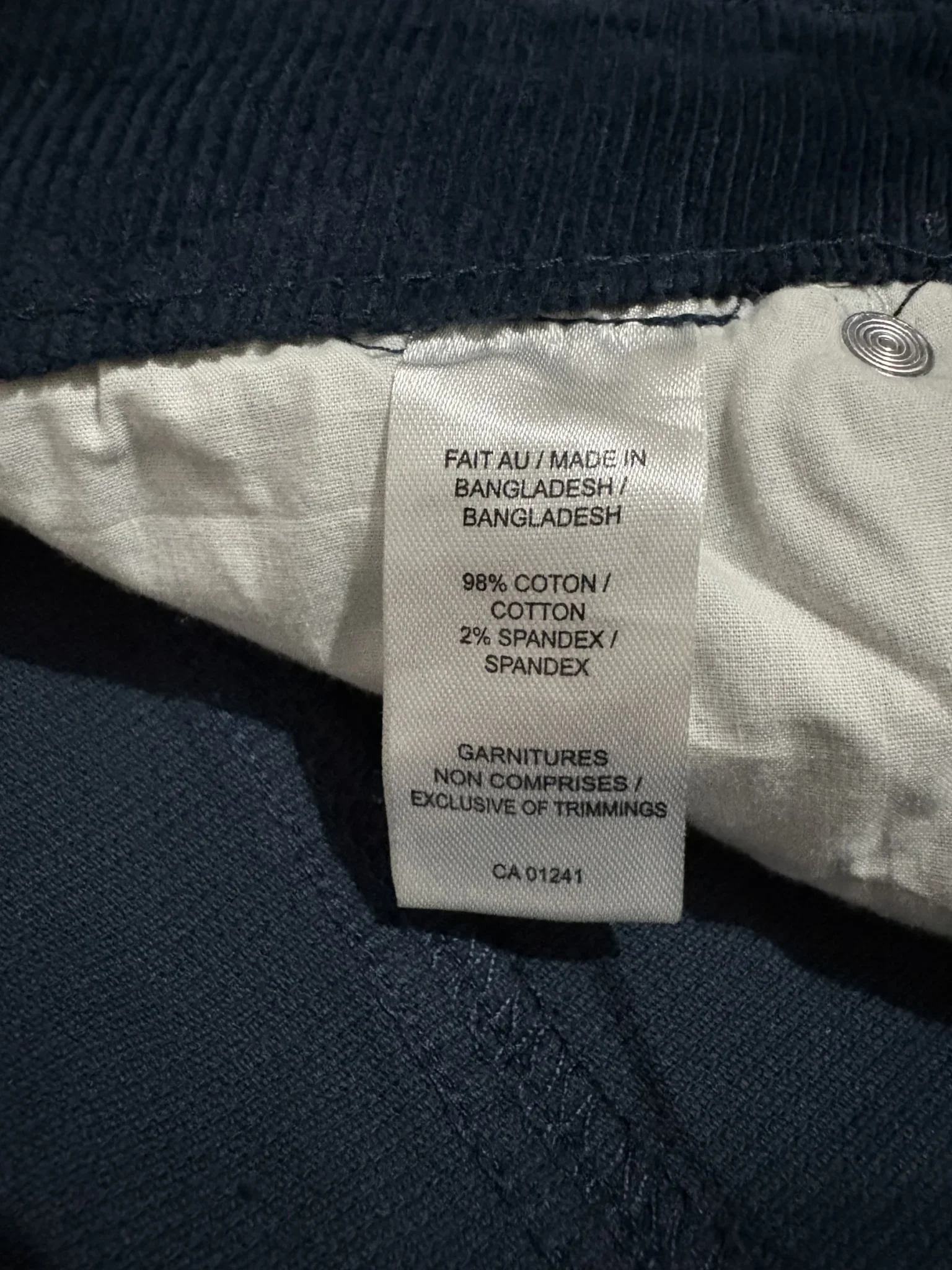 Image for Twik blue corduroy trousers