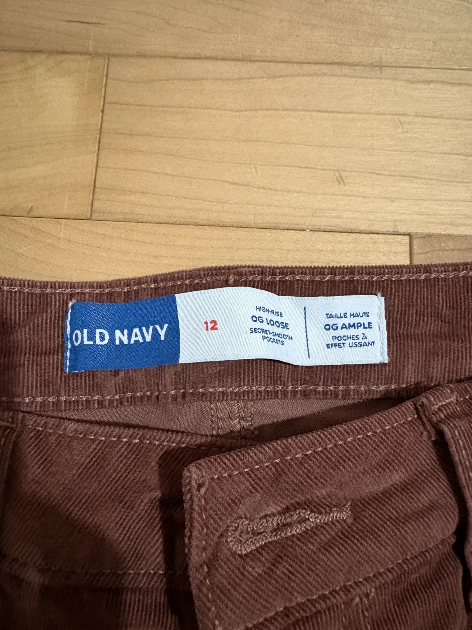 Image for Old Navy coral corduroy trousers