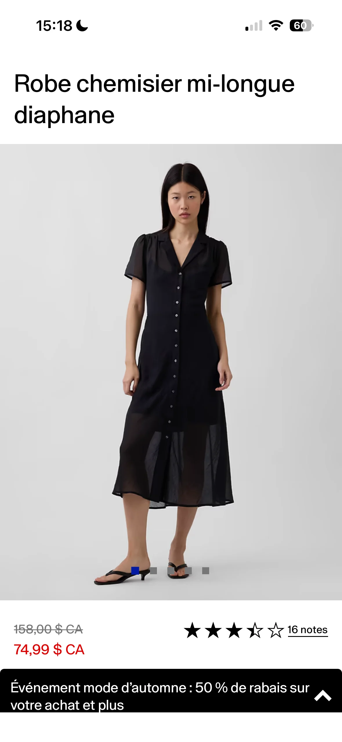 Black dress from Gap GAP seconde main