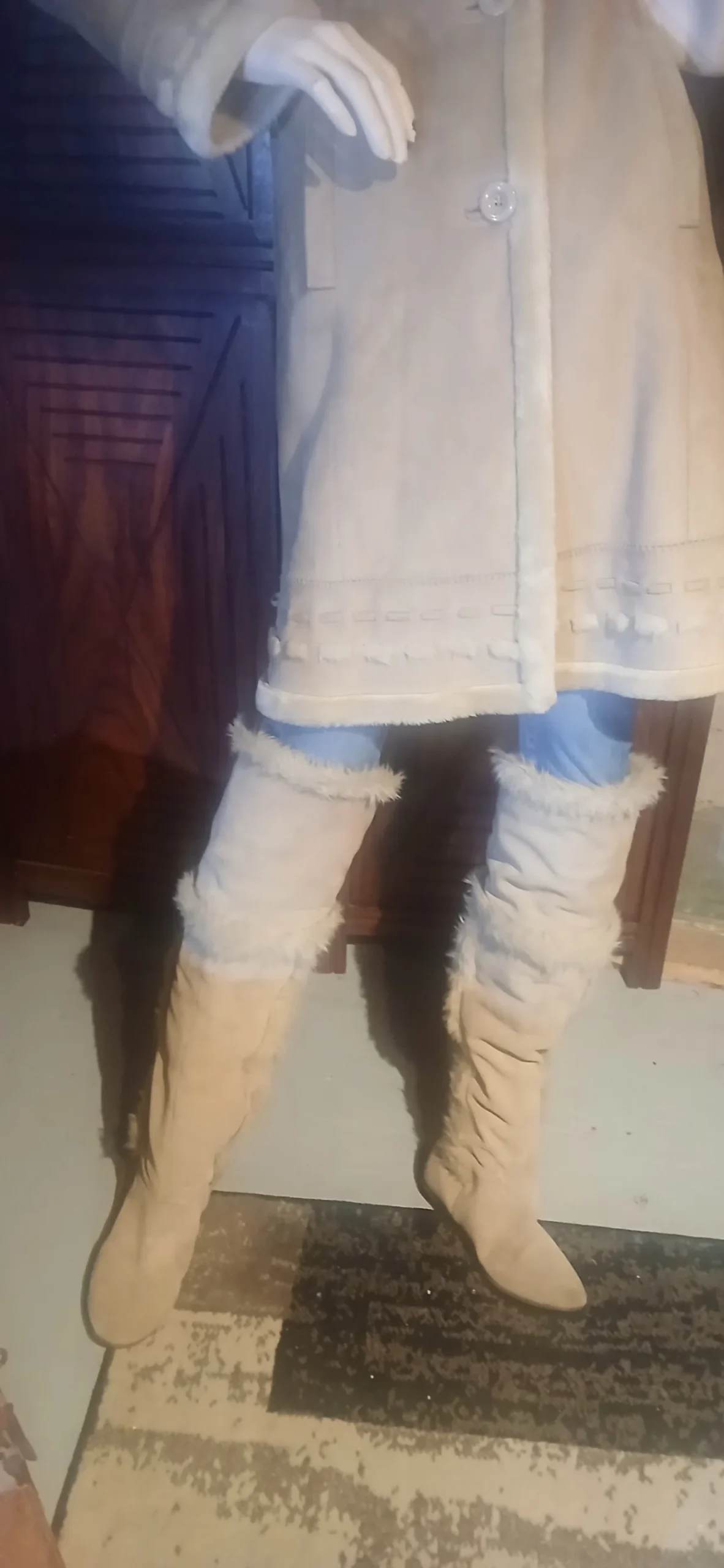 Aldo High-Top Boots in Beige *Other seconde main