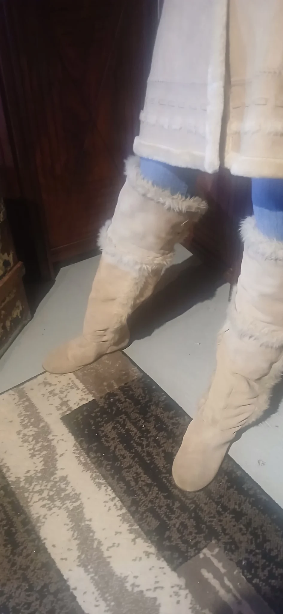 Image for Aldo High-Top Boots in Beige