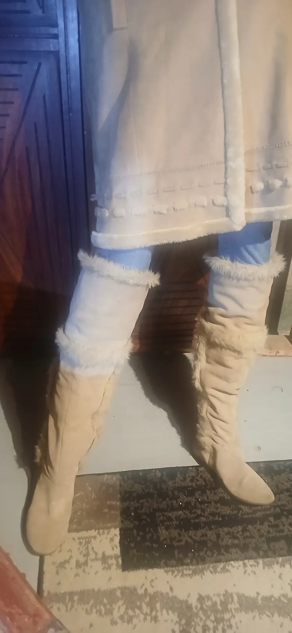 Image for Aldo High-Top Boots in Beige