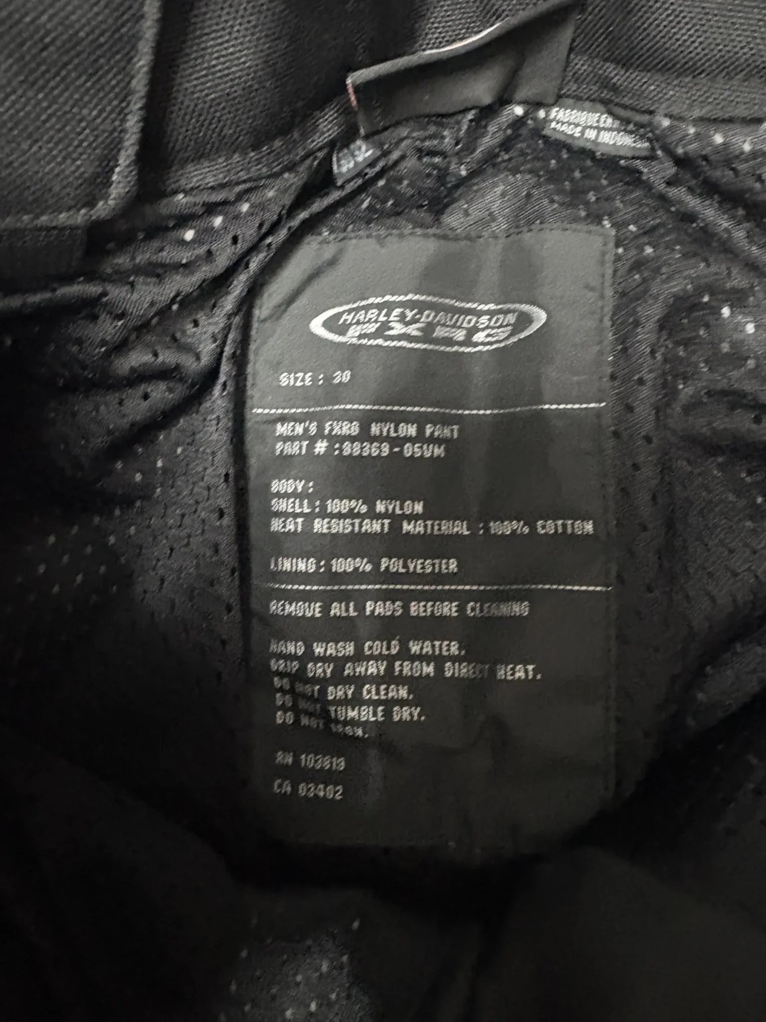 Image for Harley-Davidson ‘riding gear’ trousers