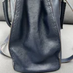 Thumbnail for Anya Hindmarch handbag in navy blue leather