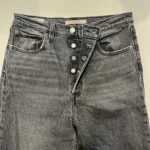 Thumbnail for Levi's Premium Ribcage Straight Ankle Jeans – Dark grey wash