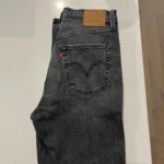 Thumbnail for Levi's Premium Ribcage Straight Ankle Jeans – Dark grey wash