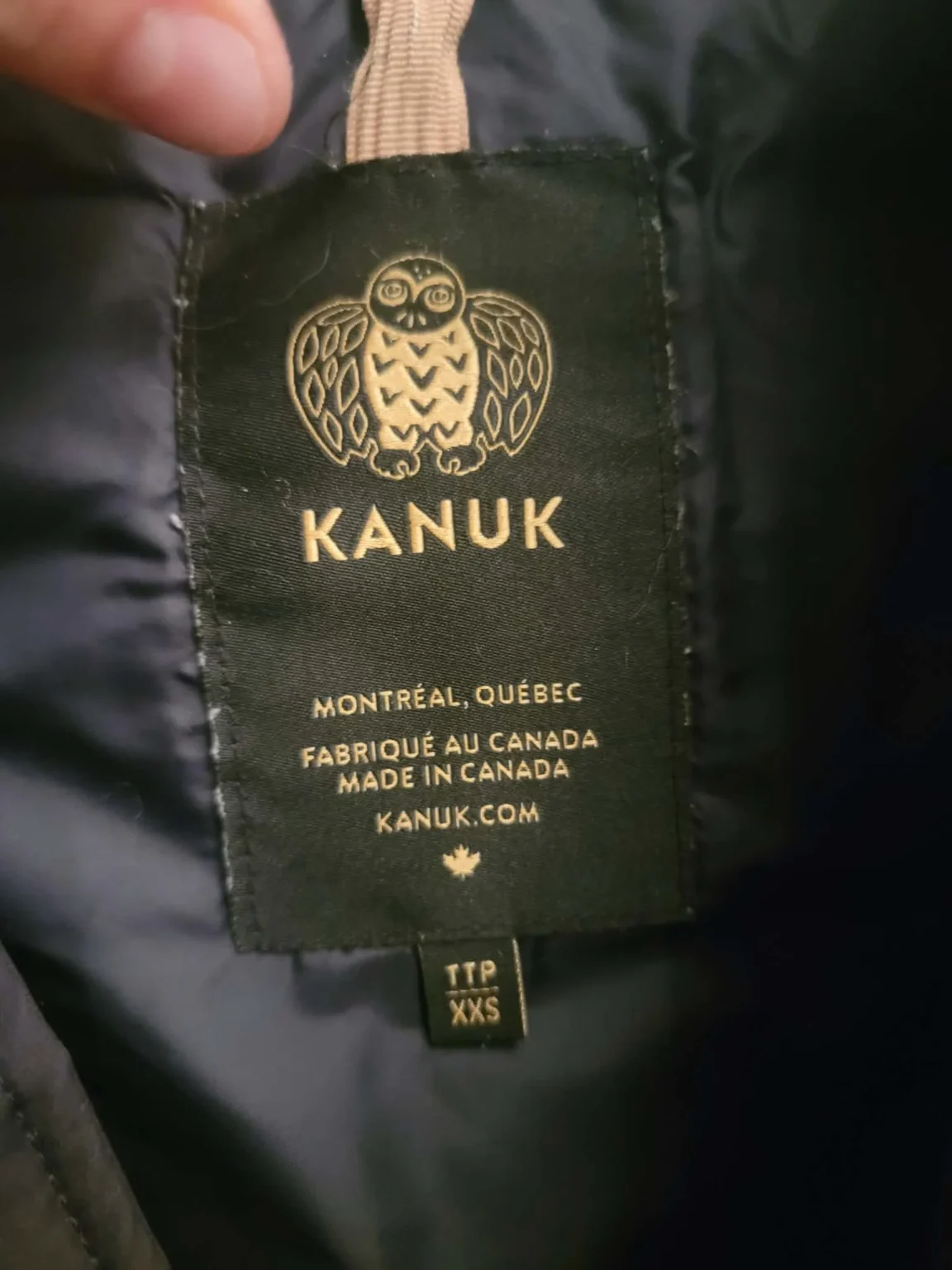 Image for KANUK women’s winter coat with fur – Black – TTP/XXS