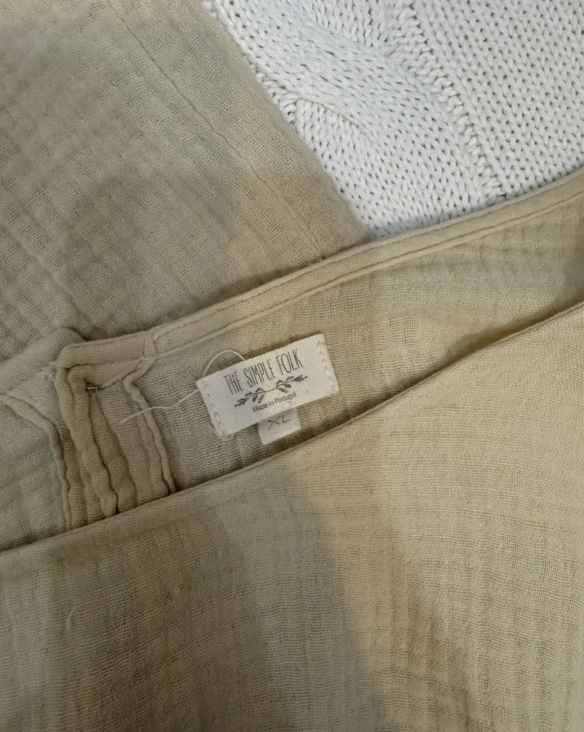 Image for Simple Folk The Button-Back Top