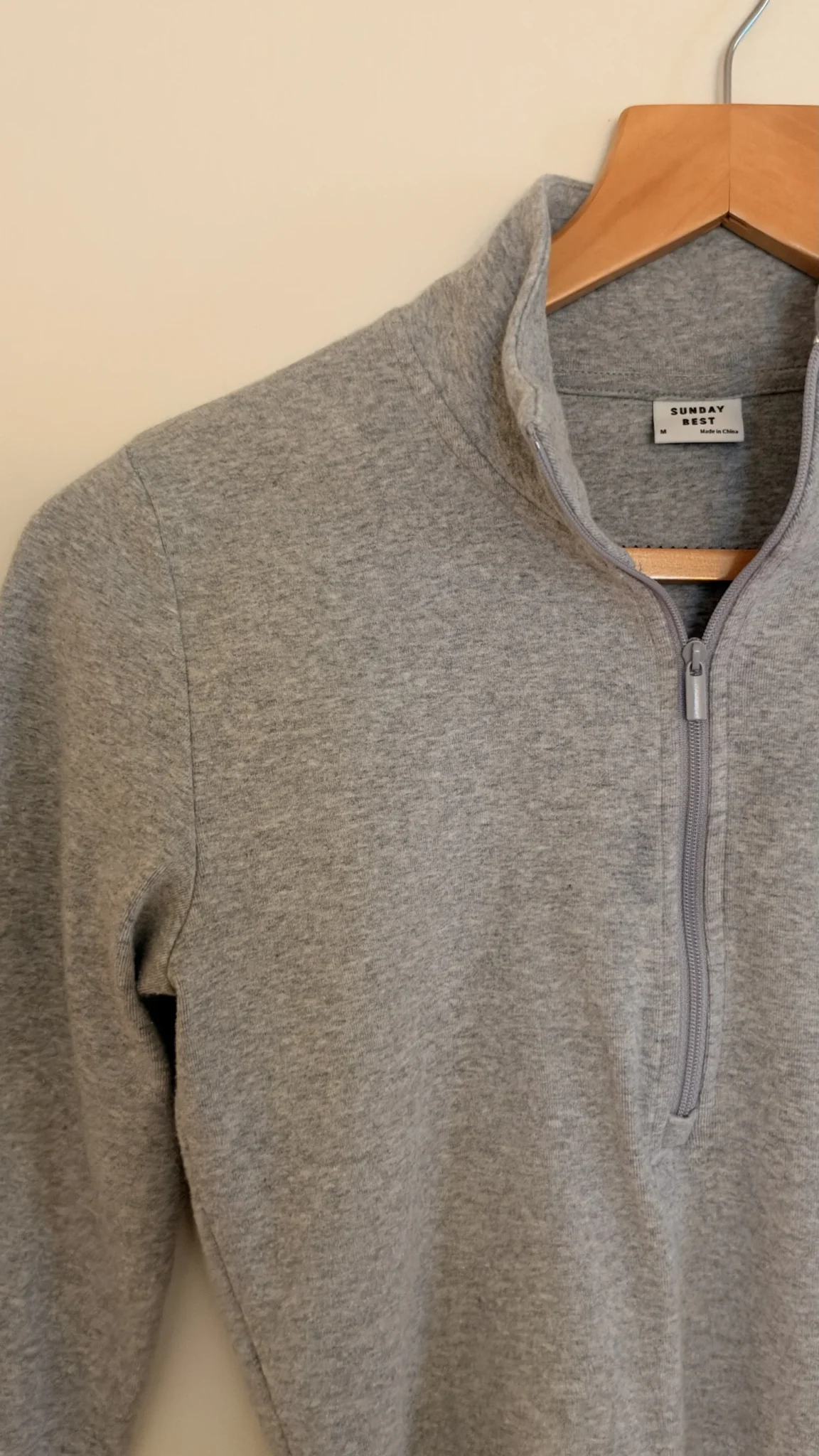 Image for Sunday Best long-sleeved cropped zip-up top