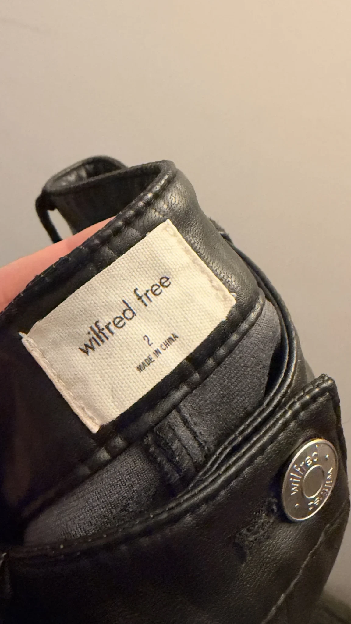 Image for Wilfred Free skinny trousers – vegan leather