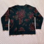 Thumbnail for INSIGHT – Australia – Oversized chunky-knit cardigan/jumper with a floral pattern – M