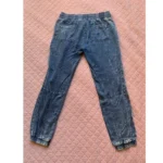 Thumbnail for RVCA – Roundhouse joggers in acid-washed slate blue with a denim-effect finish and drawstring – M