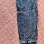 Thumbnail for RVCA – Roundhouse joggers in acid-washed slate blue with a denim-effect finish and drawstring – M
