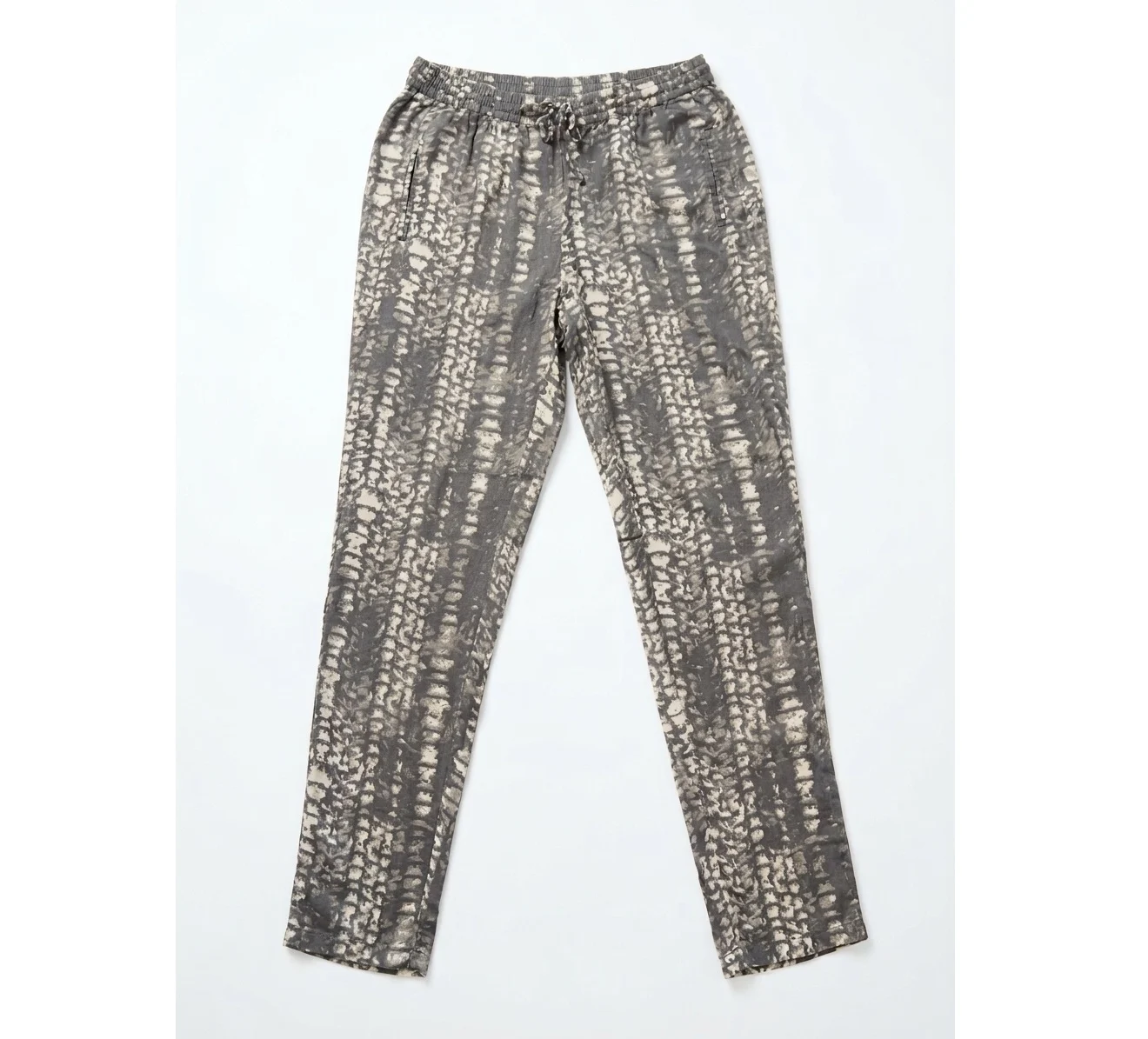 SOYACONCEPT – Flowing trousers with an abstract tie-dye pattern, elasticated waist – Spring/Summer *Other seconde main