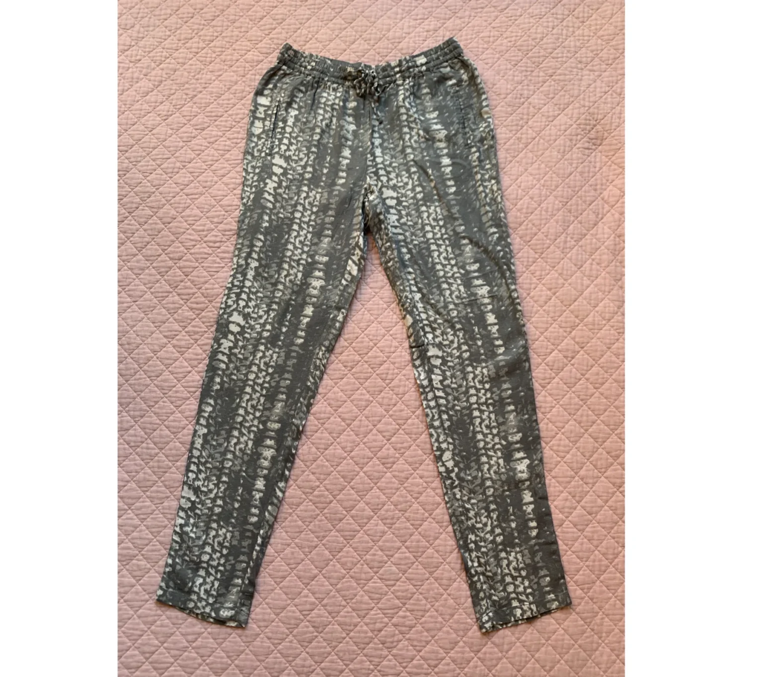 Image for SOYACONCEPT – Flowing trousers with an abstract tie-dye pattern, elasticated waist – Spring/Summer