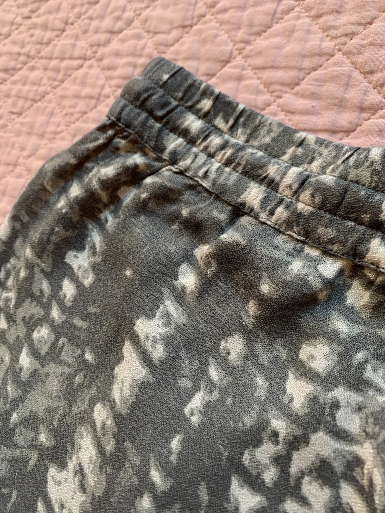 Image for SOYACONCEPT – Flowing trousers with an abstract tie-dye pattern, elasticated waist – Spring/Summer