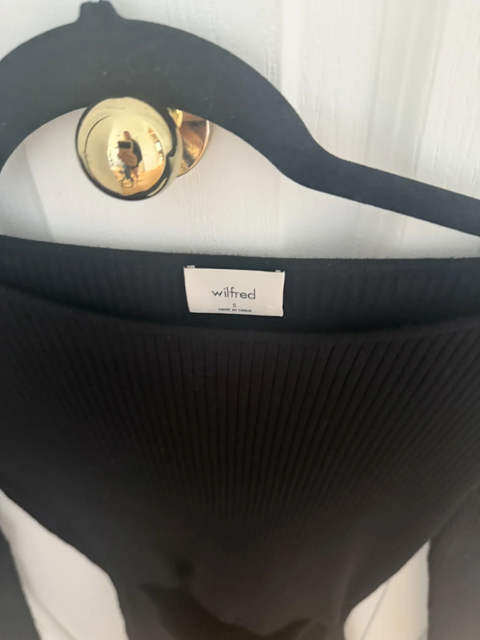 Image for Wilfrid Aritzia small black reversible dress