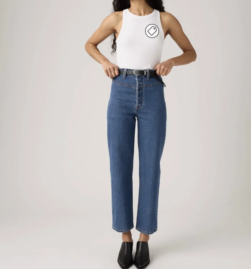 Image for Levis Ribcage Western Yoke Women’s Jeans