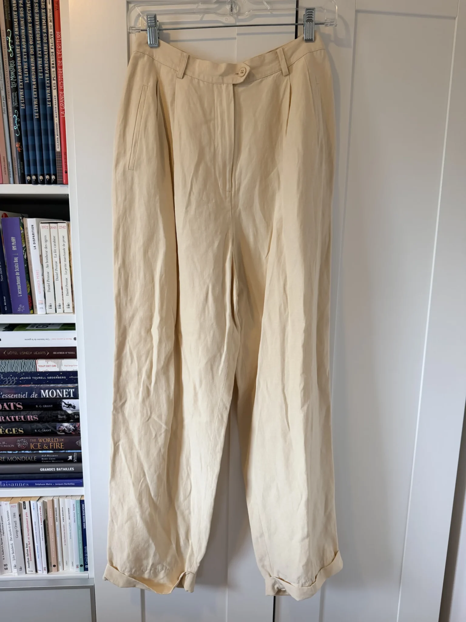 Featured image for Vintage silk and linen trousers
